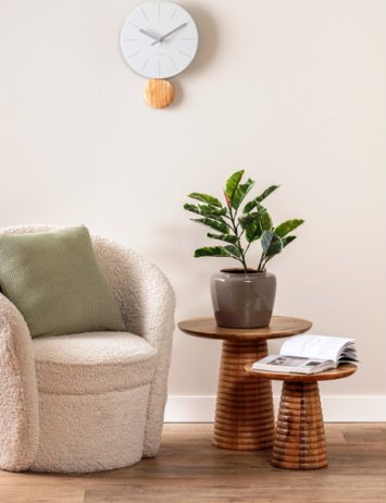 Designové kyvadlové hodiny 5967WH Karlsson 41cm