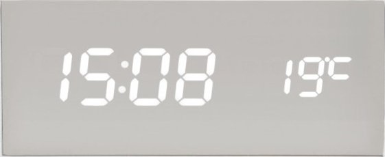 Designové LED hodiny - budík 5879WH Karlsson 15cm