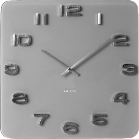 Designové nástěnné hodiny 5488GY Karlsson 35cm