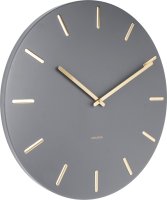 Designové nástěnné hodiny 5716GY Karlsson 45cm