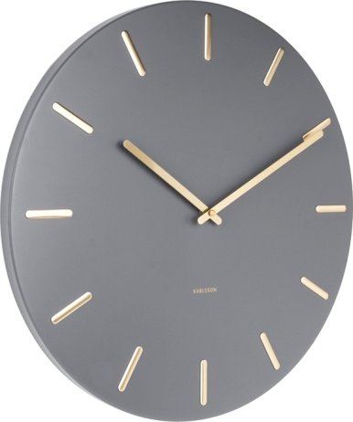 Designové nástěnné hodiny 5716GY Karlsson 45cm