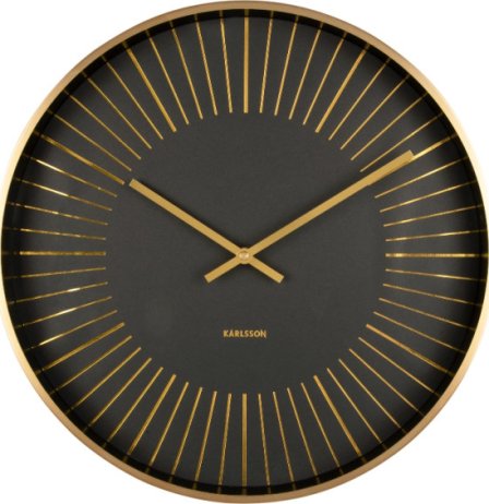 Designové nástěnné hodiny 5917BK Karlsson 40cm