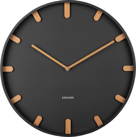 Designové nástěnné hodiny 5942BK Karlsson 40cm