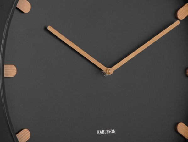 Designové nástěnné hodiny 5942BK Karlsson 40cm