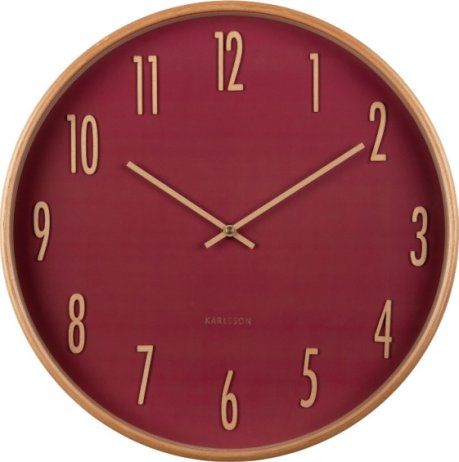 Designové nástěnné hodiny 5996RD Karlsson 40cm