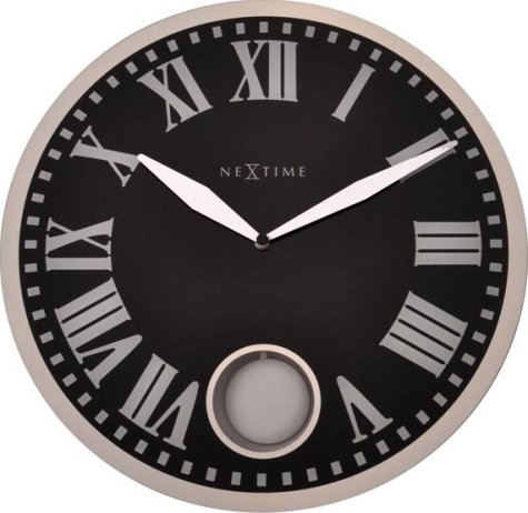 Designové nástěnné kyvadlové hodiny 8161 Nextime Romana 43cm