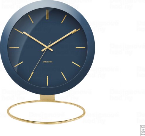 Designové stolní hodiny 5832BL Karlsson 25cm