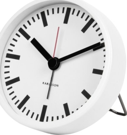 Designový budík 5645WH Karlsson 9cm