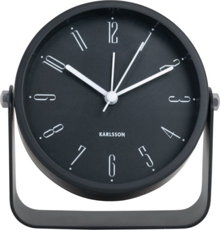 Designový budík 5989BK Karlsson 12cm
