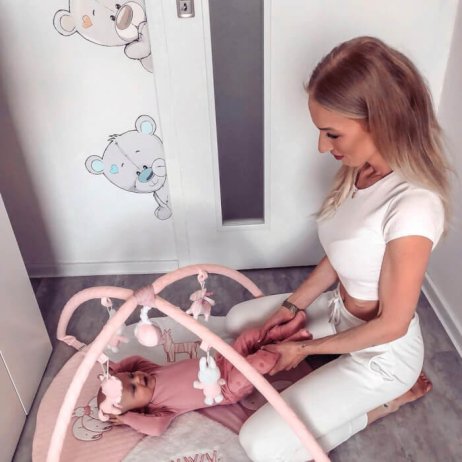 Dětské samolepky na zeď Medvídci kolem dveří N.2 doleva