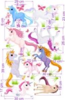 Dětské samolepky na zeď Unicorns N.1 malá sada