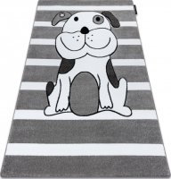 Dětský kusový koberec Petit Puppy grey