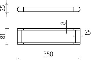 Držák na ručníky NAVA 28035, 35 cm