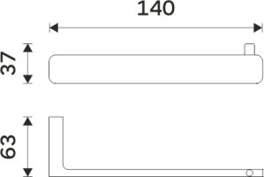 Držák na toaletní papír Maya 29055-05