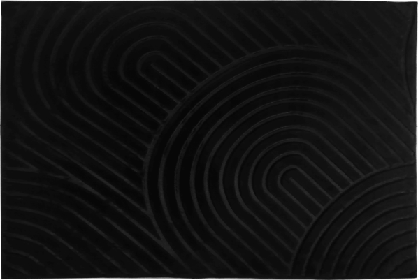 Černý koberec Figlook 75x100 cm