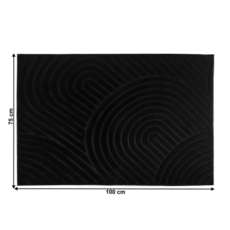 Černý koberec Figlook 75x100 cm