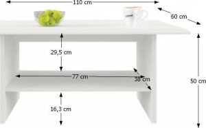 Konferenční stolek TIFFY, woodline krém