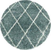 Kusový koberec Alvor Shaggy 3401 blue kruh