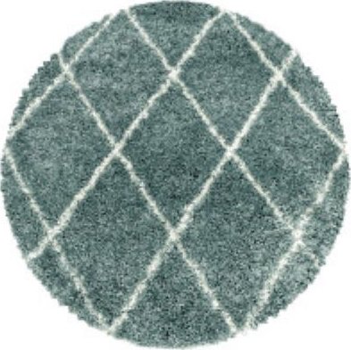 Kusový koberec Alvor Shaggy 3401 blue kruh