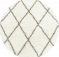 Kusový koberec Alvor Shaggy 3401 cream kruh