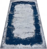 Kusový koberec Core A004 Frame blue/grey