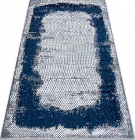 Kusový koberec Core A004 Frame blue/grey