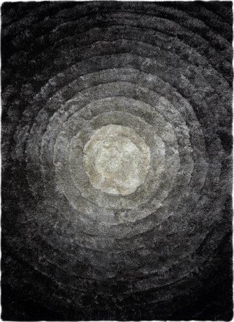 Kusový koberec Flim 008-B2 Circles grey