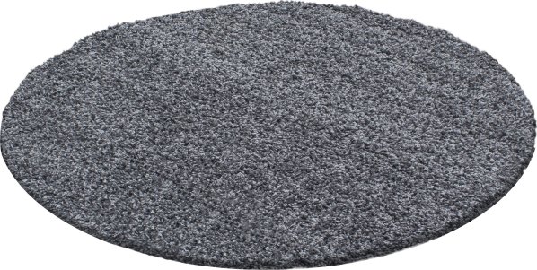 Kusový koberec Life Shaggy 1500 grey kruh