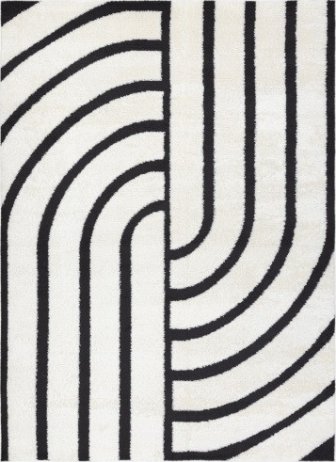Kusový koberec Mode 8631 geometric cream/black