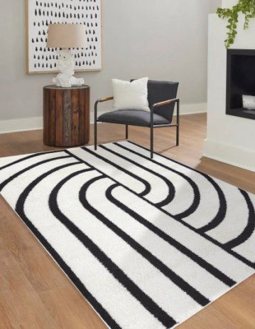 Kusový koberec Mode 8631 geometric cream/black