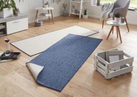Kusový koberec Twin-Wendeteppiche 103100 blau creme