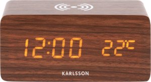 LED budík - hodiny 5933DW Karlsson s nabíjením 15cm