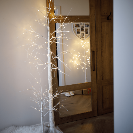 LED vánoční stromky Bříza set 3 ks