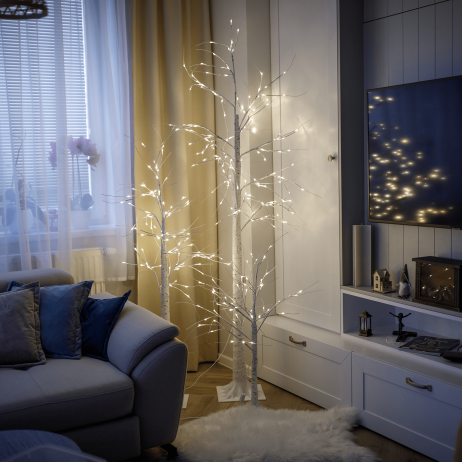 LED vánoční stromky Bříza set 3 ks
