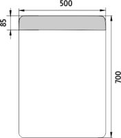 LED zrcadlo ZP23001 50x70 cm