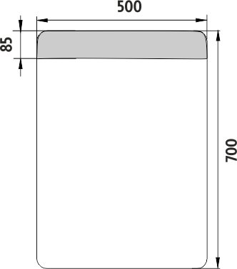 LED zrcadlo ZP23001 50x70 cm