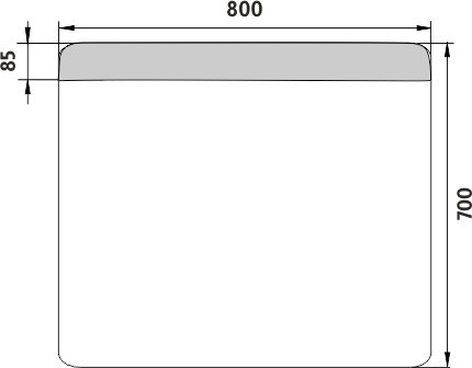LED zrcadlo ZP23003 80x70 cm