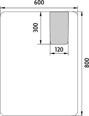LED zrcadlo ZP25002 60x80 cm