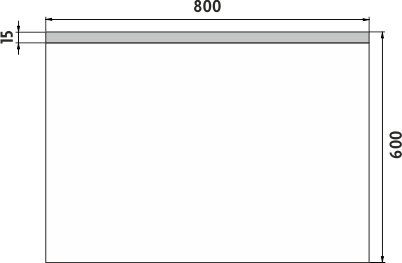 LED zrcadlo ZP8003 80x60 cm