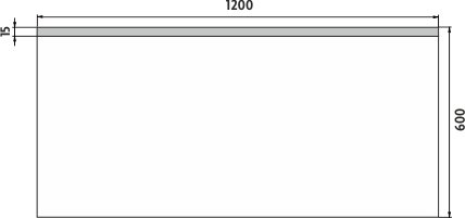 LED zrcadlo ZP8006 120x60 cm