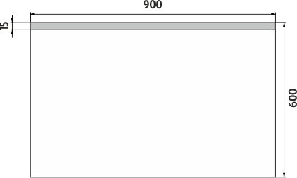 LED zrcadlo ZP8019 90x60 cm