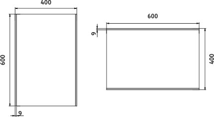 LED zrcadlo ZP9000 40x60 cm