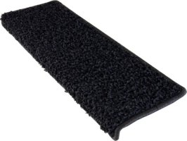 Nášlapy na schody Color Shaggy, antracit, obdélník 24x65
