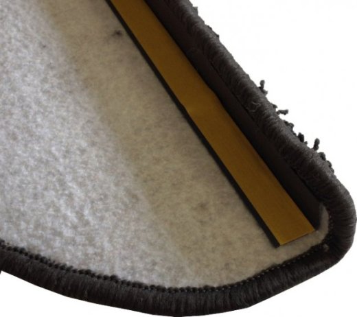 Nášlapy na schody Color Shaggy, antracit, půlkruh, 24x65