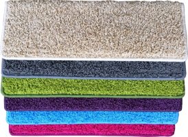 Nášlapy na schody Color Shaggy, antracit, obdélník 24x65