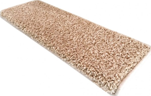 Nášlapy na schody Color Shaggy, béžová, 24x65 obdélník