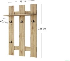 Nástěnný věšák DOORSET 75