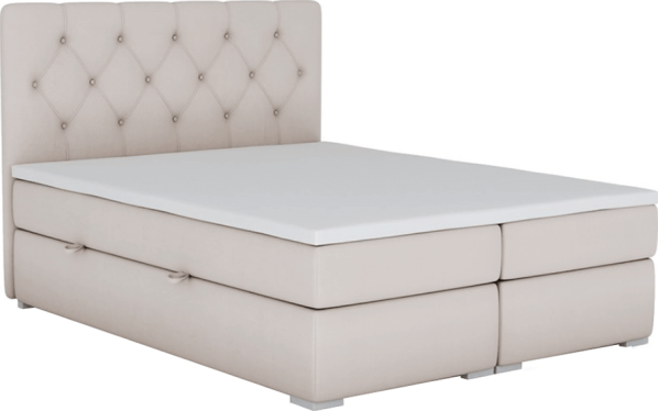 Boxspring postel Paen 160x200, béžová