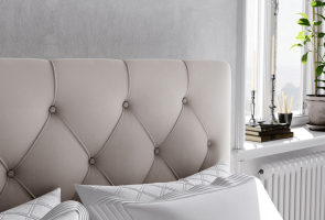 Boxspring postel Paen 160x200, béžová