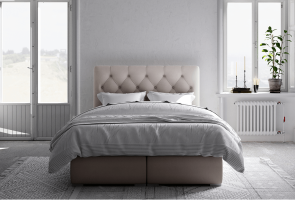 Boxspring postel Paen 160x200, béžová